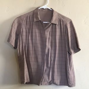 Vintage brown Button up